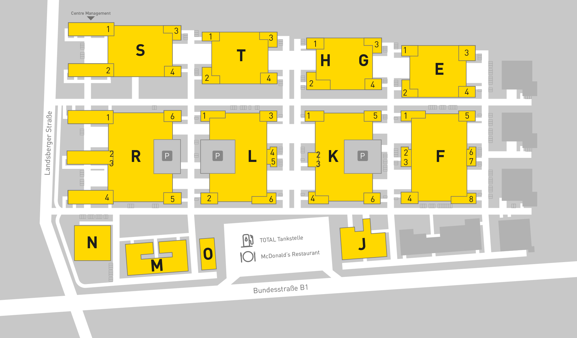 B1 Business Park site plan