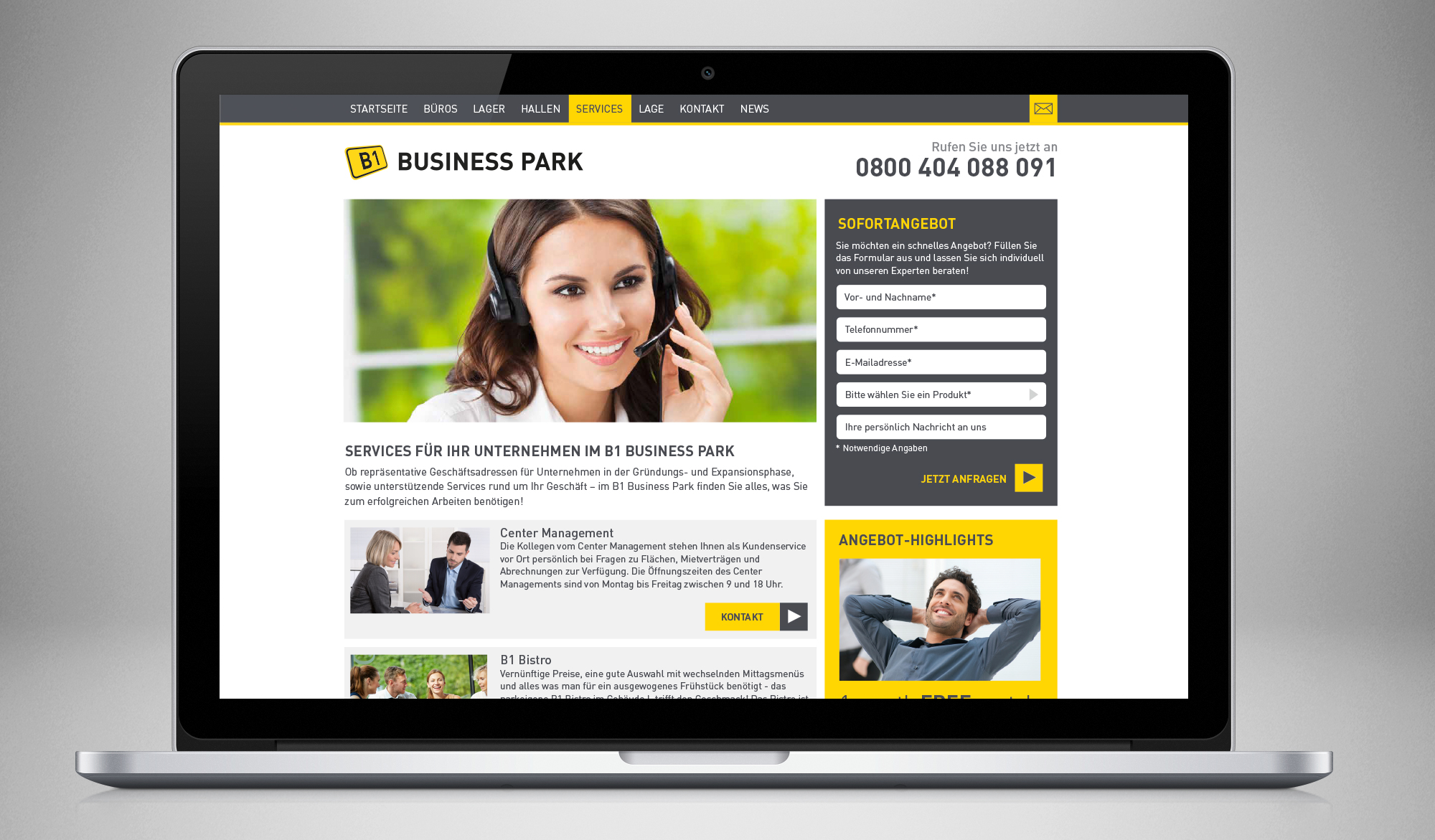 B1 Business Park website