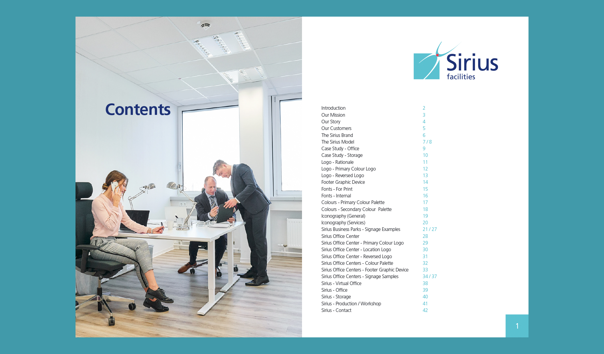 Sirius Facilities Brand Identity Brochure
