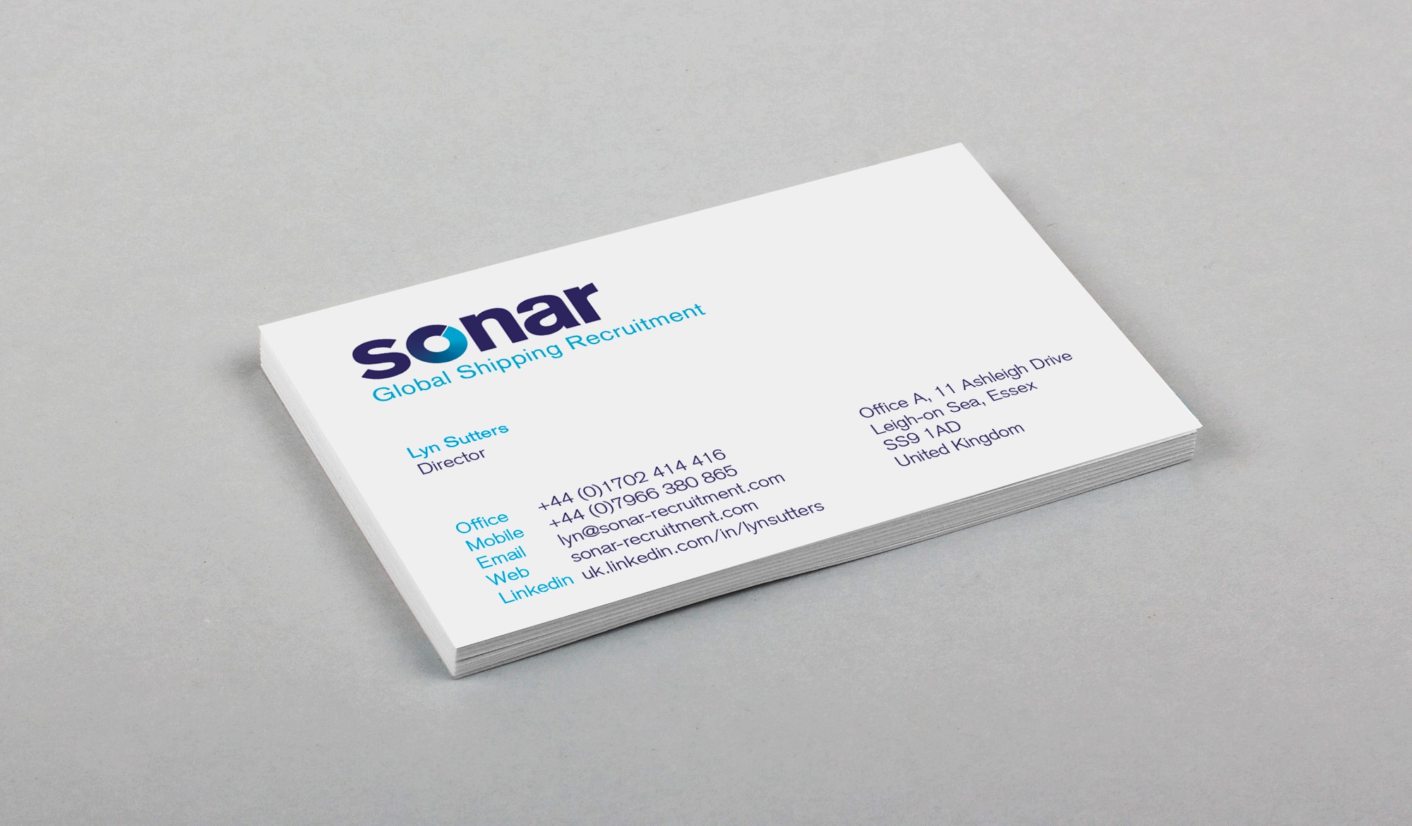Sonar recruitment card front